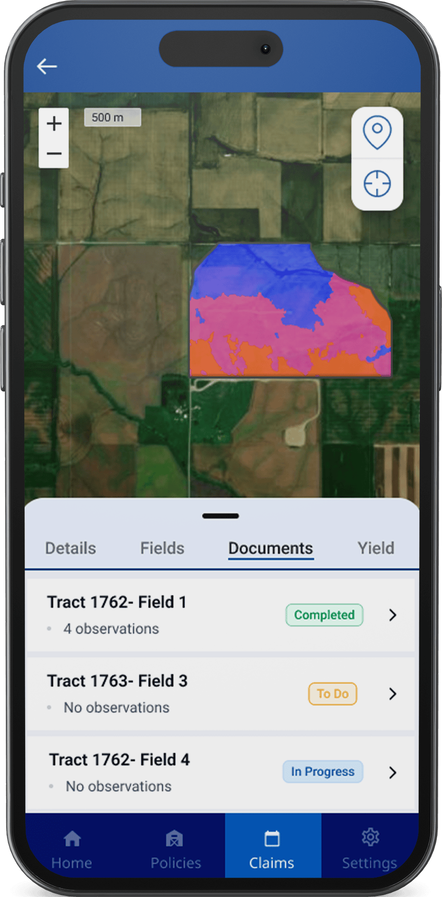 Smart Claim - Crop Insurance Software - Map Layer